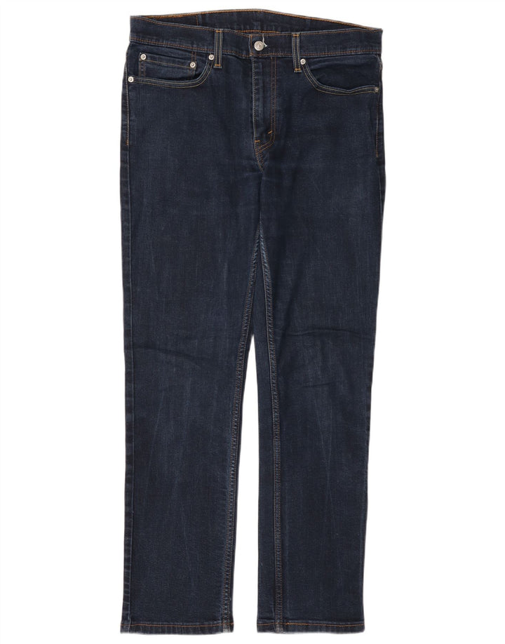 LEVI'S Herren 511 Slim Jeans W34 L32 Marineblaue Baumwolle