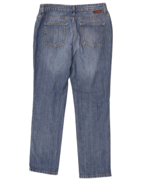 Boden Damen Straight Jeans UK 10 Small W28 L27 Blaue Baumwolle