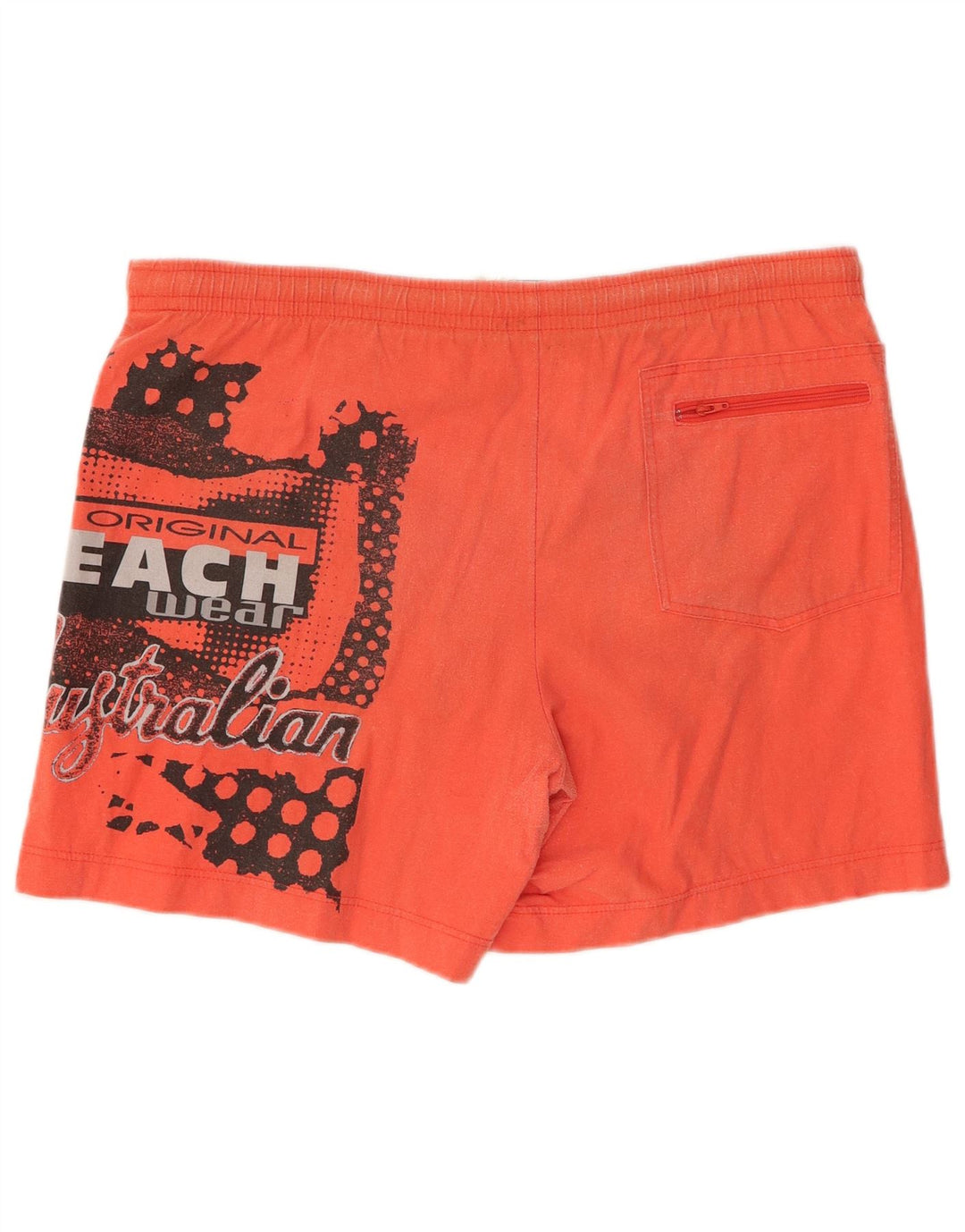 AUSTRALIAN L'ALPINA Herren-Badeshorts mit Grafik IT 50 Mittelorange