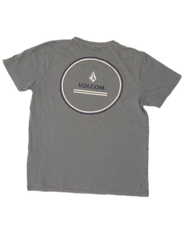 VOLCOM Grafik-T-Shirt für Damen, UK 16, Größe L, Blau, Baumwolle