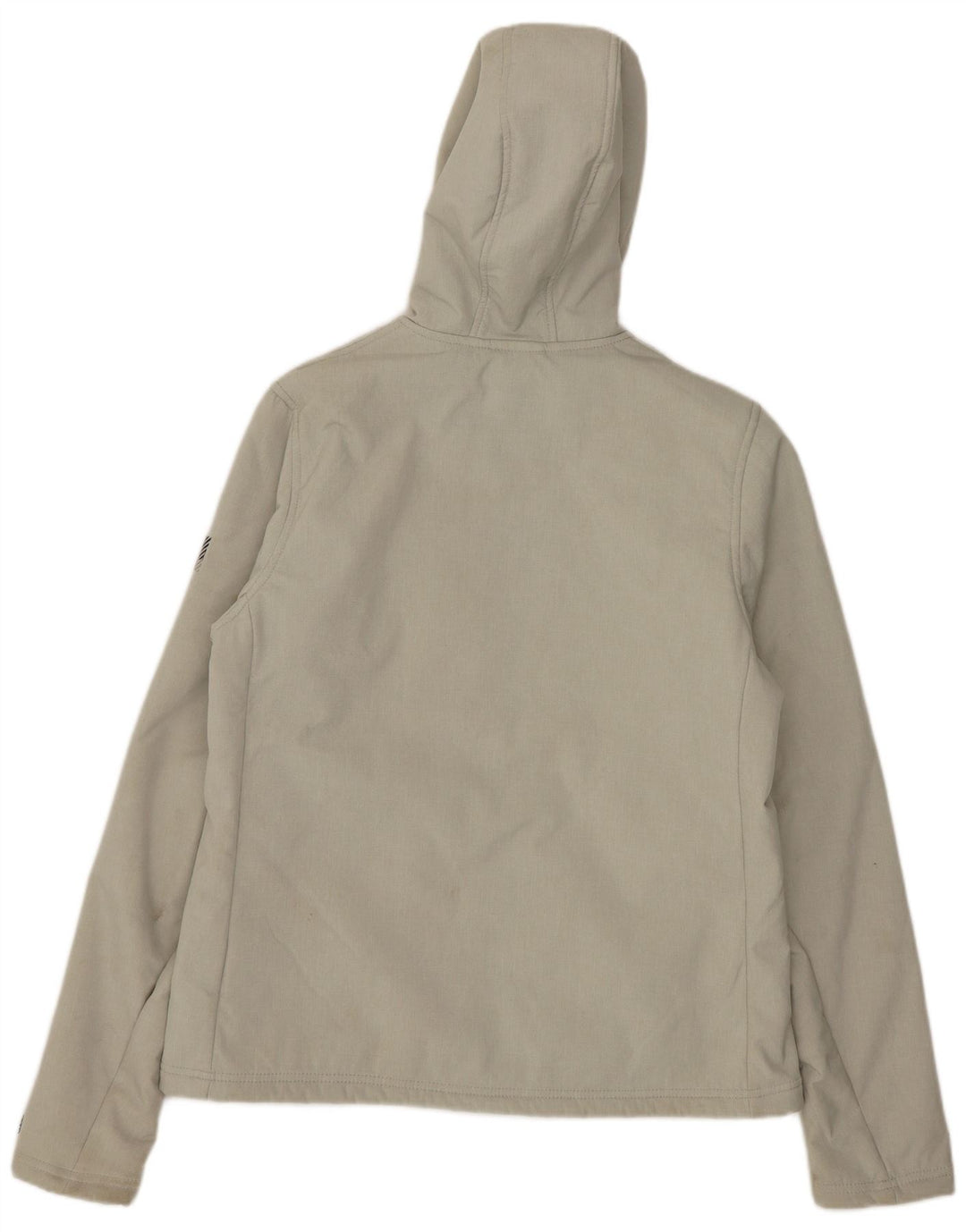 Superdry Sherpa-Jacke mit Kapuze für Damen, UK 12, Mittelgrau, Polyester