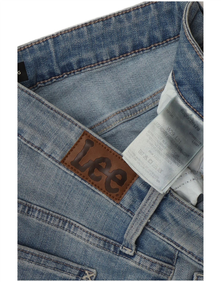 Lee Herren-Jeans mit mittelhohem Bund und normaler Passform, gerade Passform, W29, L31, blaue Baumwolle