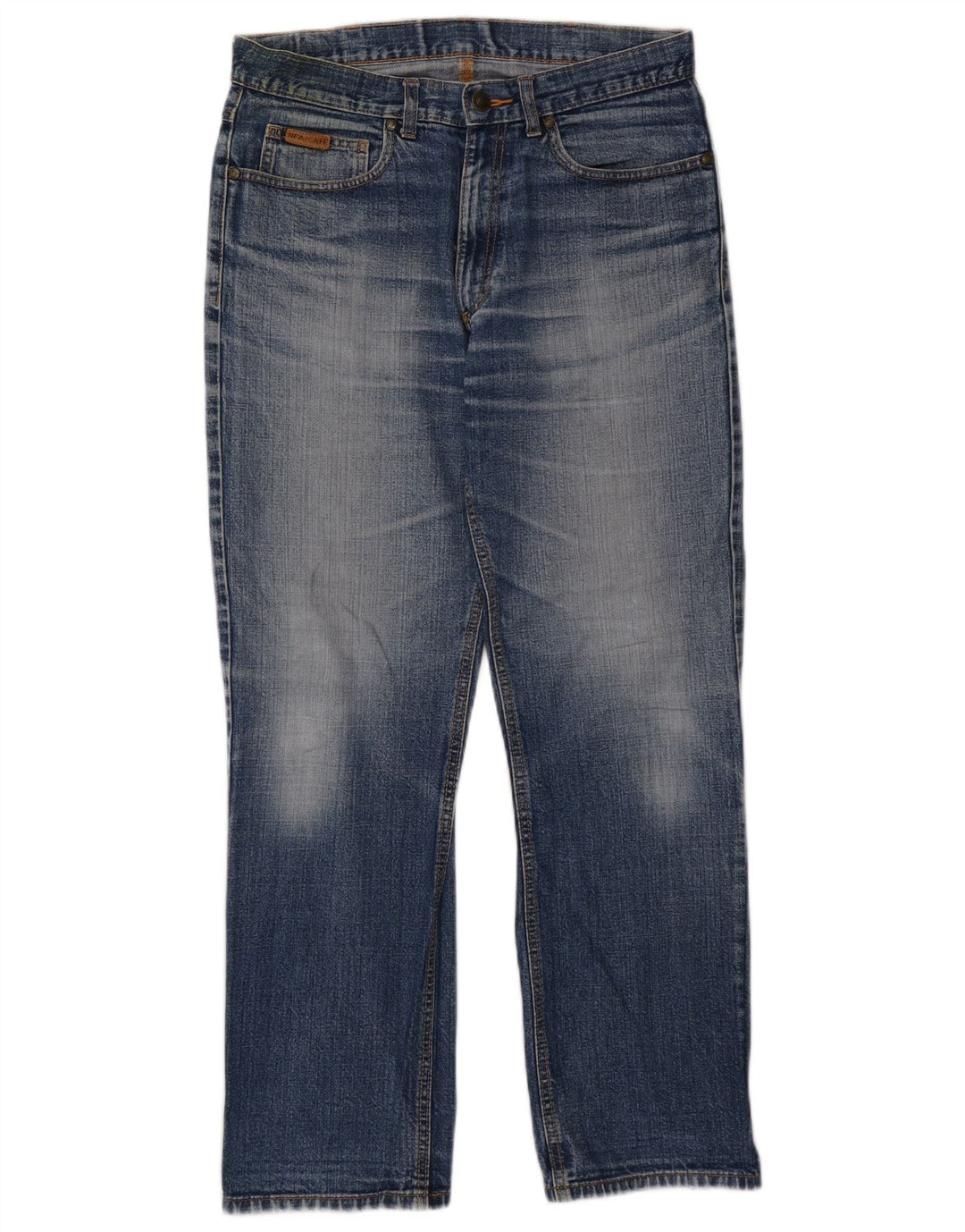 Farah Herren Straight Jeans W34 L29 Blaue Baumwolle