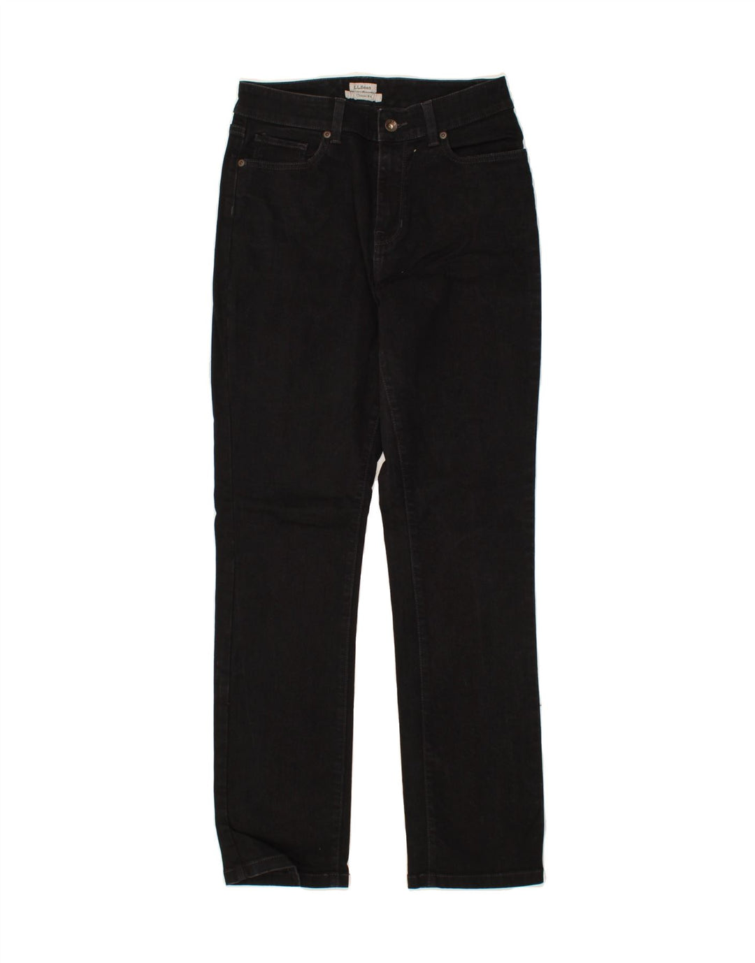 L.L.BEAN Womens Classic Fit Straight Jeans US 6 Medium W28 L30 Black Vintage L.L.Bean and Second-Hand L.L.Bean from Messina Hembry 