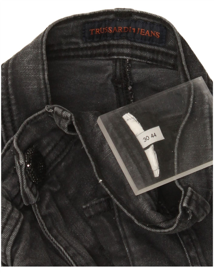 Trussardi Damen Skinny Jeans W30 L31 Grau
