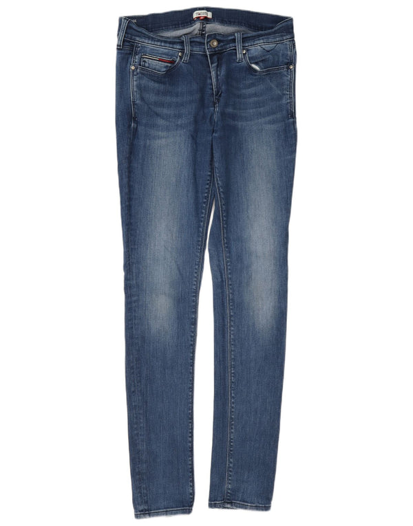 Tommy Hilfiger Damen Skinny Jeans W30 L34 Blaue Baumwolle