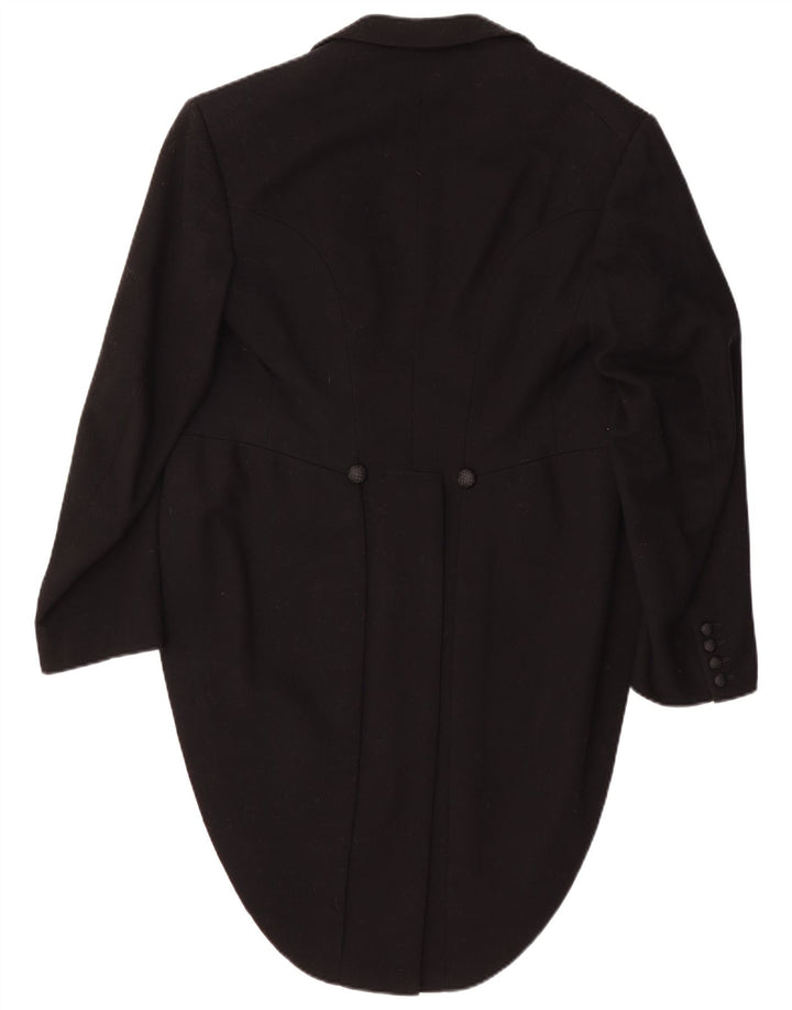 Vintage Herren Tailcoat Blazer Jacke UK 36 Small Schwarz