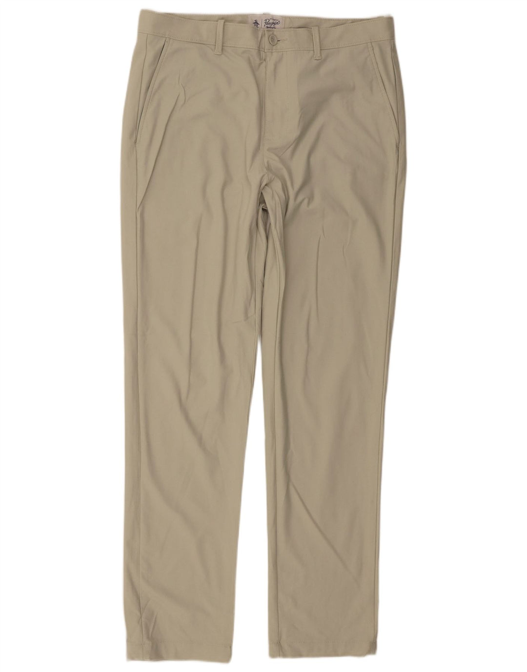 Penguin Slim Chino-Hose für Herren, W34, L32, grünes Polyester