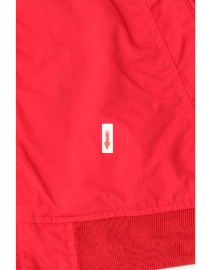 Tommy Hilfiger Herren Bomberjacke UK 40 Großes rotes Nylon
