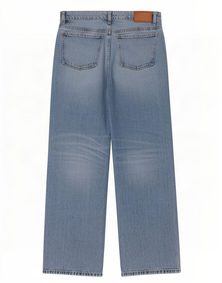 Zara Damen Straight Jeans EU 36 XS W26 L29 Blau