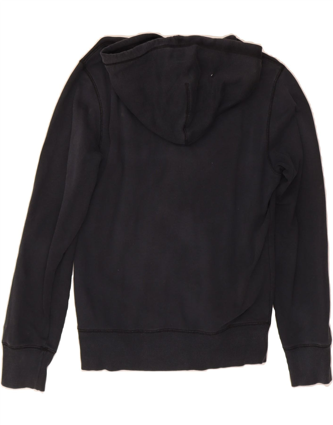 NIKE Mens Graphic Zip Hoodie Sweater Small Black Cotton Vintage Nike and Second-Hand Nike from Messina Hembry 