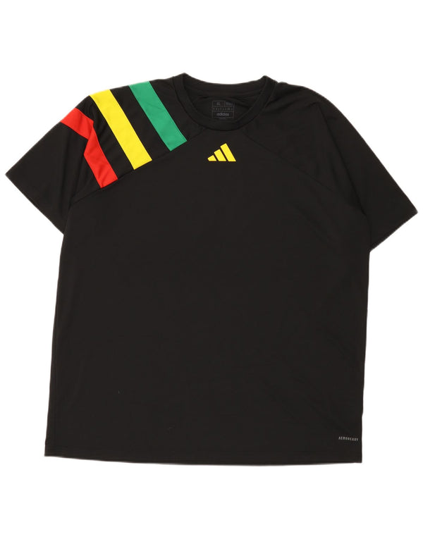 Adidas Herren Aeroready Regular Fit T-Shirt Top XL Schwarz Farbblock