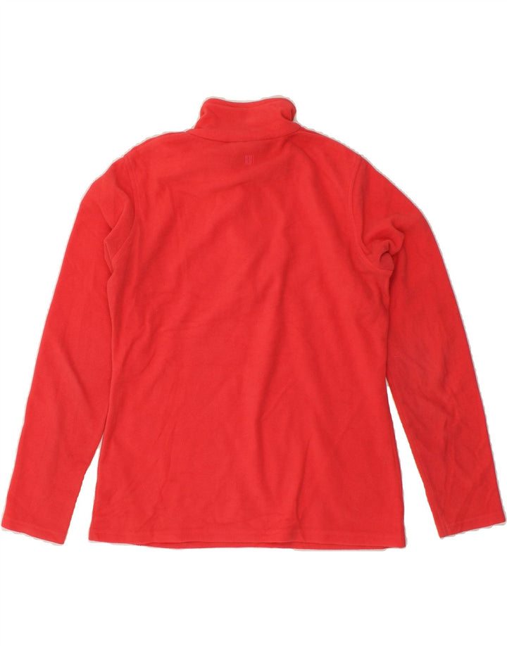 MOUNTAIN WAREHOUSE Womens Zip Neck Fleece Jumper UK 14 Medium Red Vintage Mountain Warehouse and Second-Hand Mountain Warehouse from Messina Hembry 