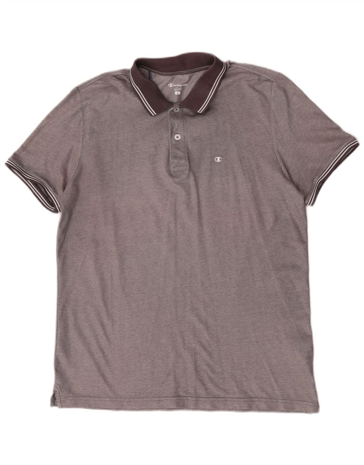 Champion Herren Easy Fit Poloshirt, Größe L, Grau