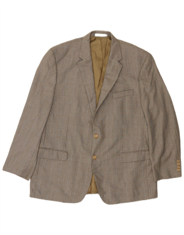 Ralph Lauren Herren-Blazer mit 2 Knöpfen, UK 46, 2XL, graues Polyester