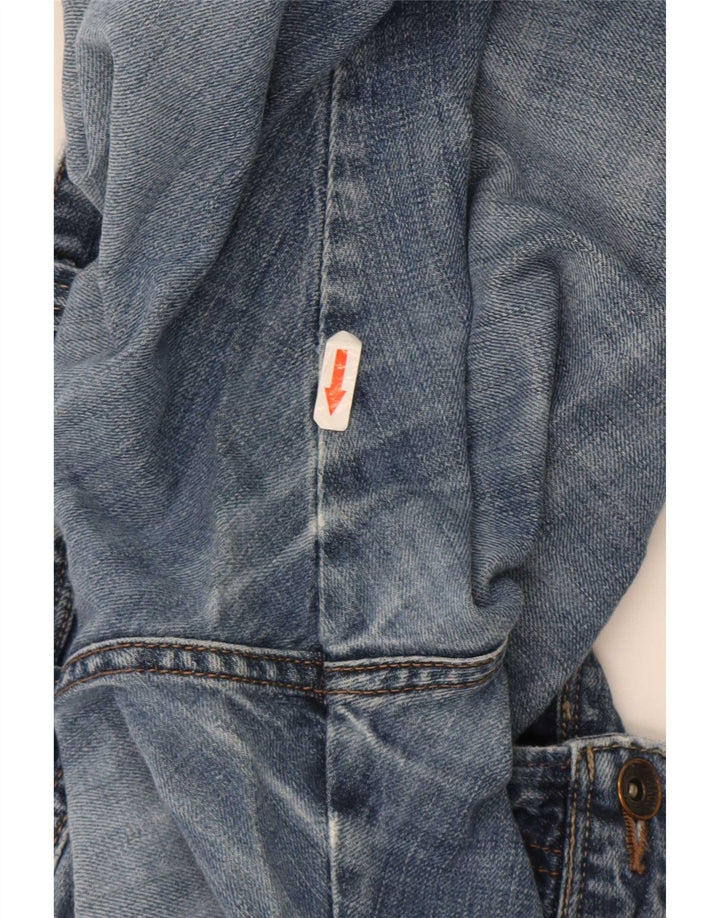 Wrangler Herren Clyde Straight Jeans W36 L30 Blaue Baumwolle