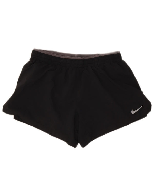 Nike Damen Dri Fit Sport Shorts UK 10 Small Grau Polyester