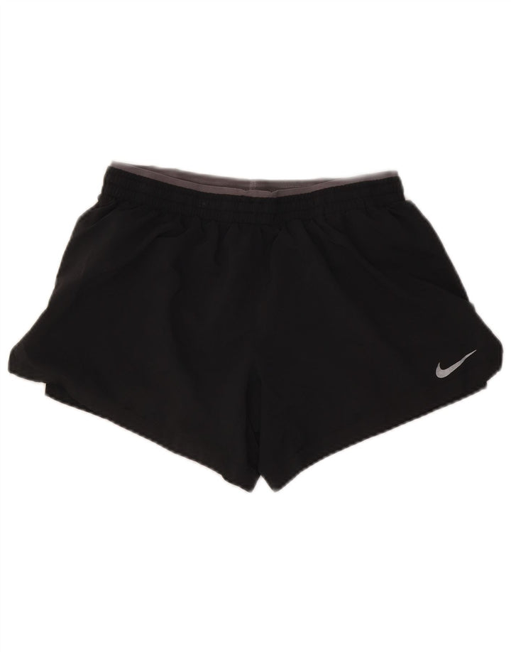 Nike Damen Dri Fit Sport Shorts UK 10 Small Grau Polyester