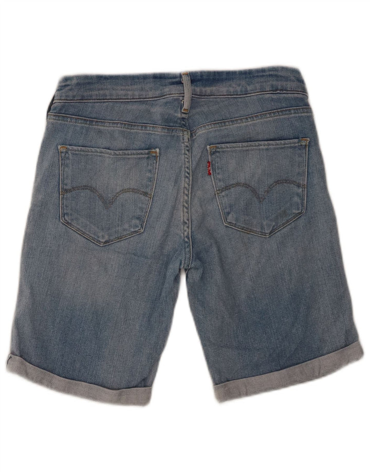 LEVI'S Damen Jeansshorts W28 mittelblaue Baumwolle