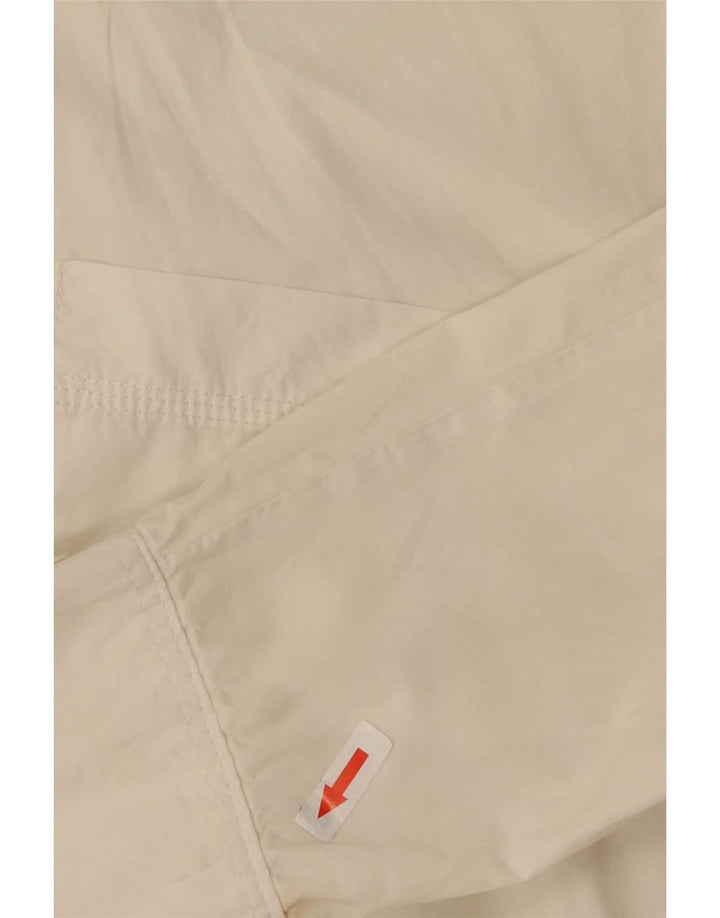 Zara Damen-Oversize-Hemd, UK 14, mittelweiße Baumwolle
