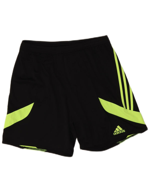 Adidas Herren Climalite Sportshorts, groß, schwarzes Farbblock-Polyester