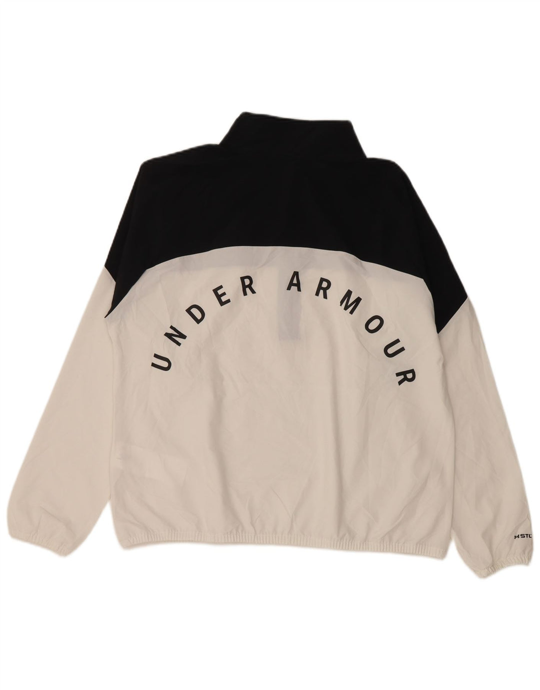 UNDER ARMOUR Damen Pullover-Trainingsanzug-Oberteil, UK 16, Größe L, Weiß, Farbblock