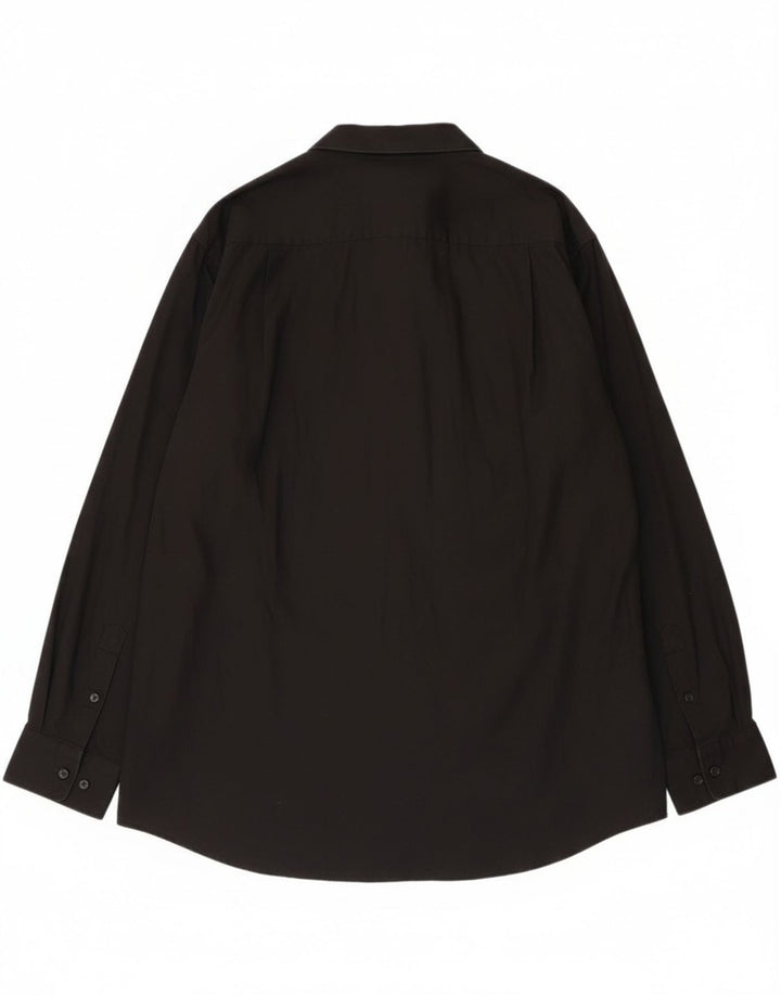 Calvin Klein Herrenhemd, Größe 17 XL, schwarze Baumwolle