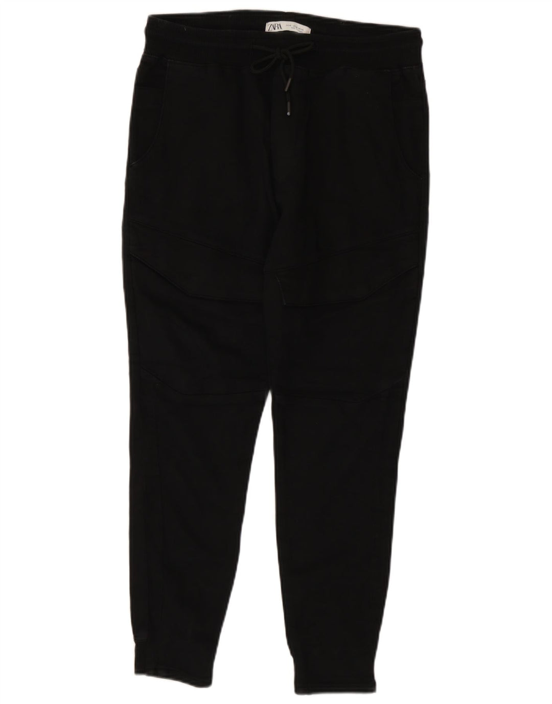 Zara Herren Jogger-Chinohose, Größe M, W31, L26, Schwarz