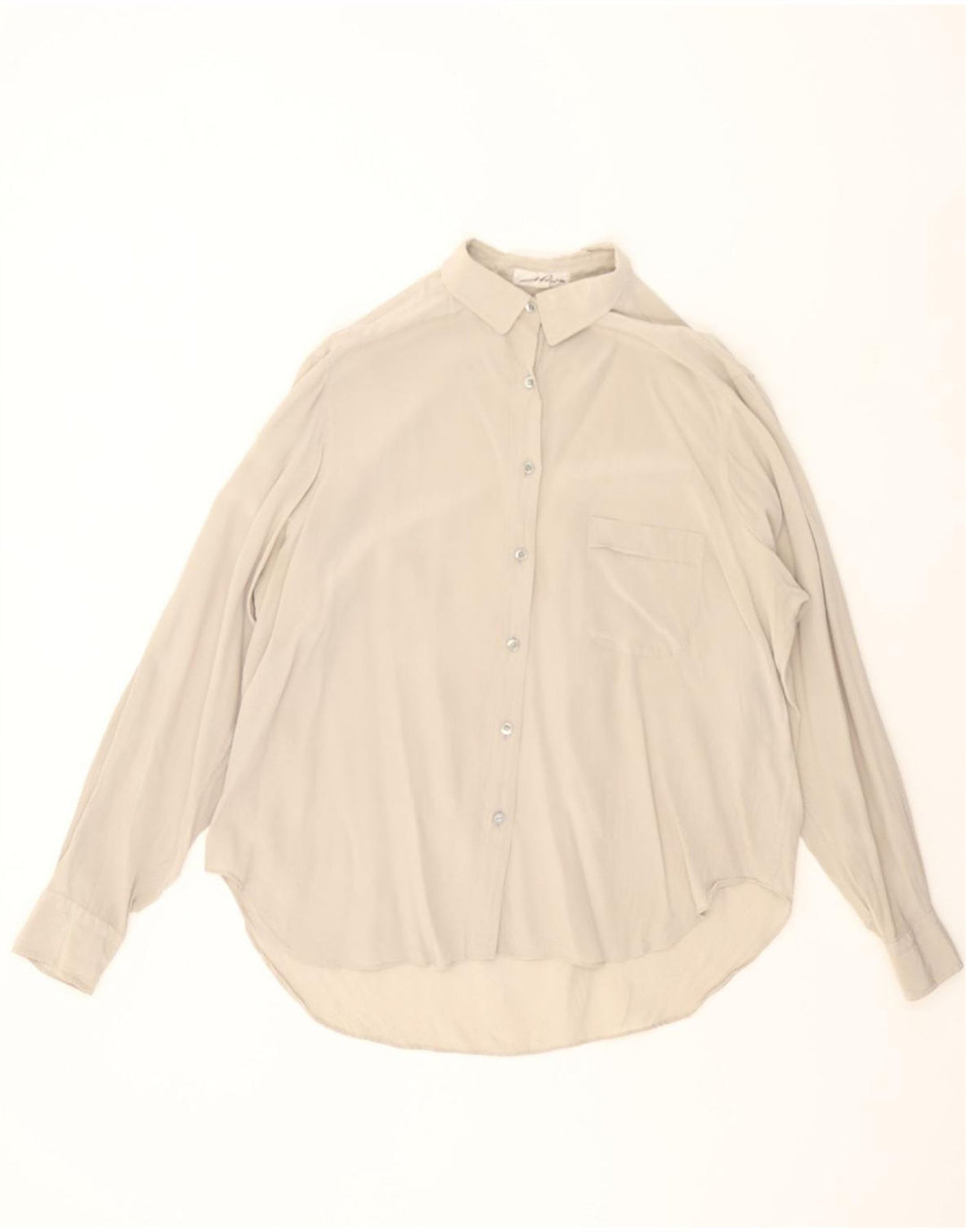 VINTAGE Womens Shirt UK 18 XL Grey Vintage Vintage and Second-Hand Vintage from Messina Hembry 