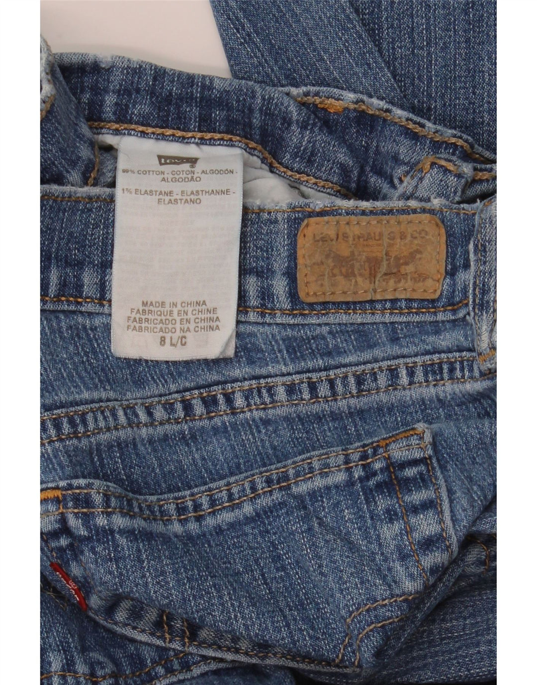 Levi's Damen 515 Bootcut Jeans US 8 Medium W30 L34 Blaue Baumwolle