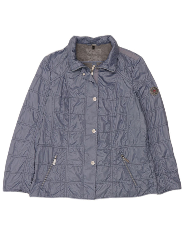 Barbara Lebek Damen Bomberjacke UK 16 Large Blau Polyester