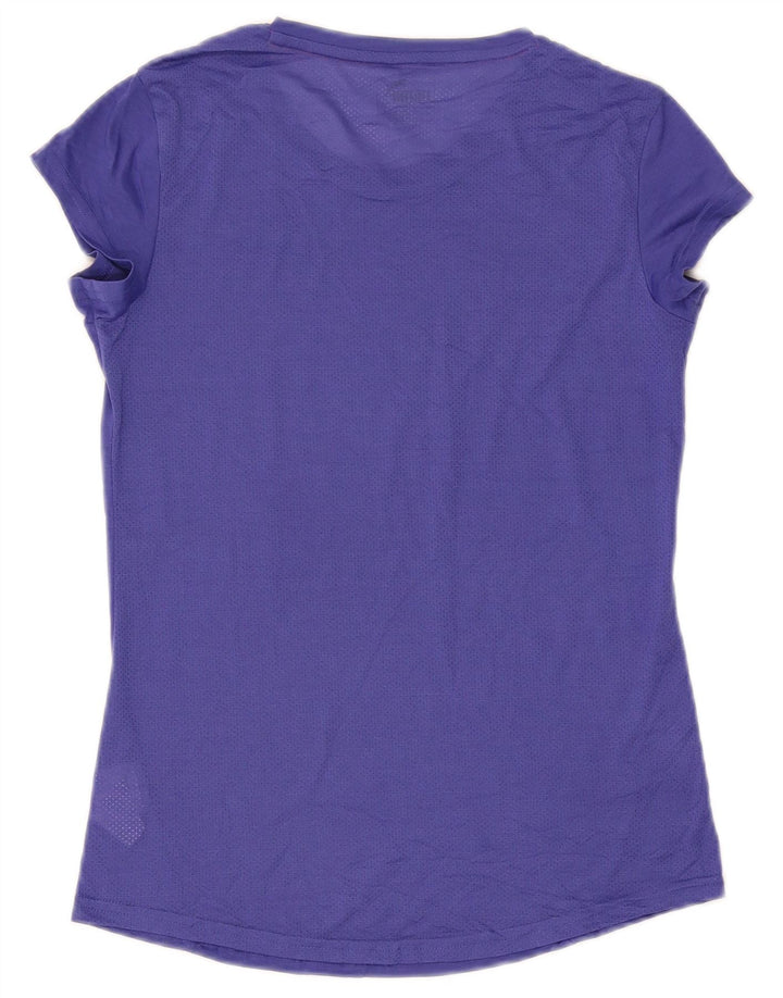 Puma Damen T-Shirt Top UK 10 Small Lila Polyester