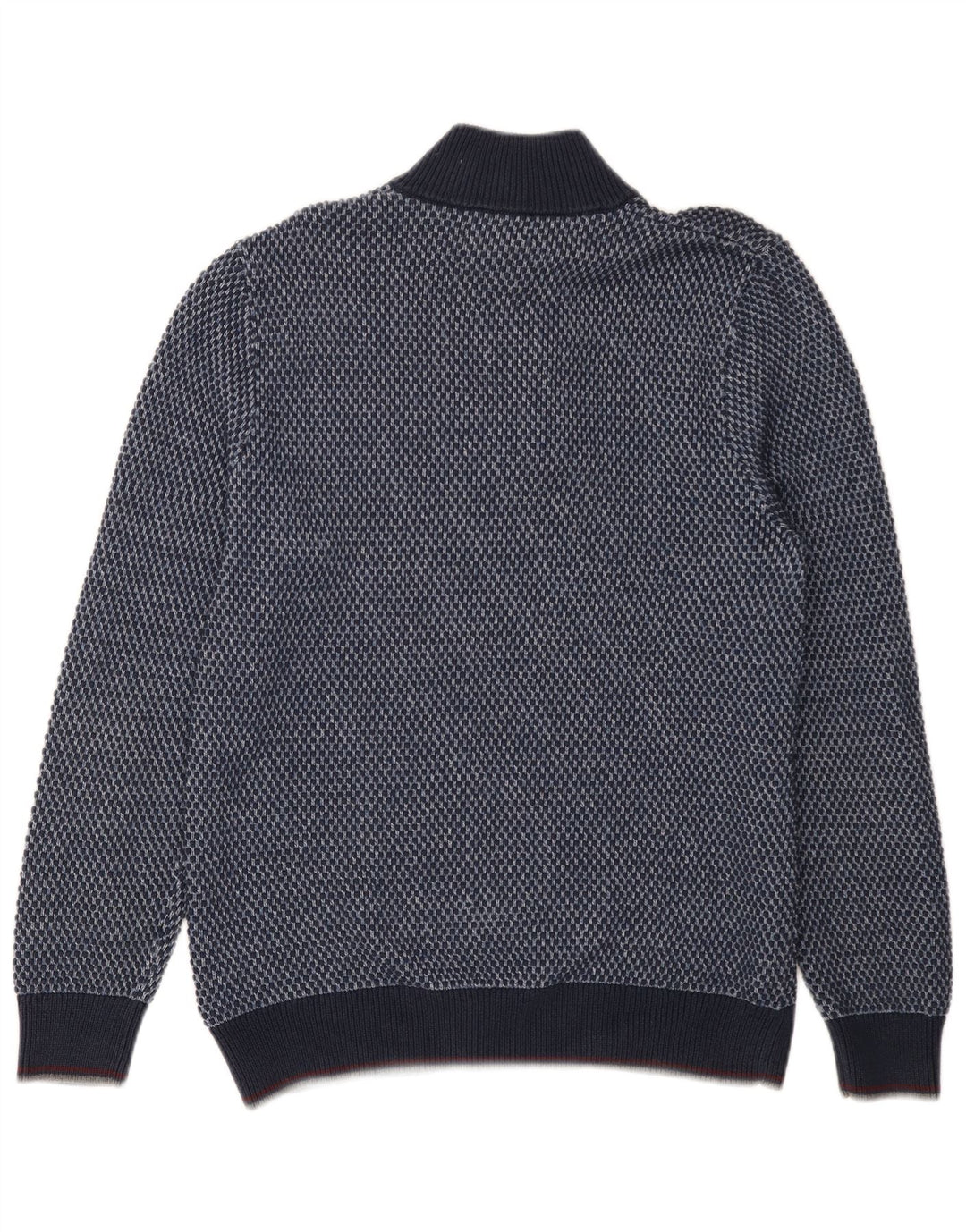 Blue Harbor Herren-Pullover mit Knopfkragen, große Baumwolle mit blauen Flecken