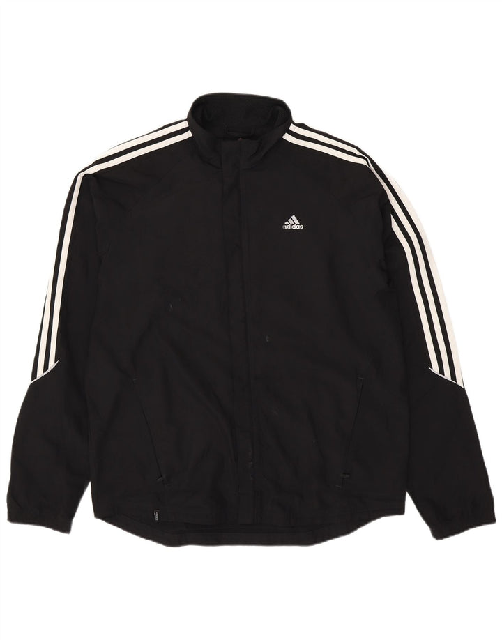 Adidas Herren Clima Proof Regenjacke UK 38 Medium Schwarz Polyester