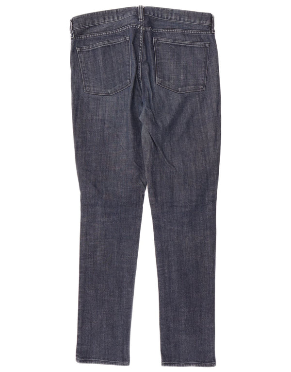 J. Crew Damen Toothpick Slim Jeans W30 L33 Blaue Baumwolle