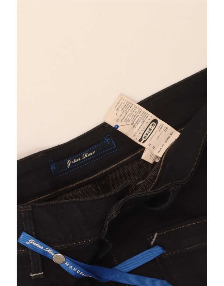 G-Star Damen Slim Jeans W27 L25 Schwarze Baumwolle