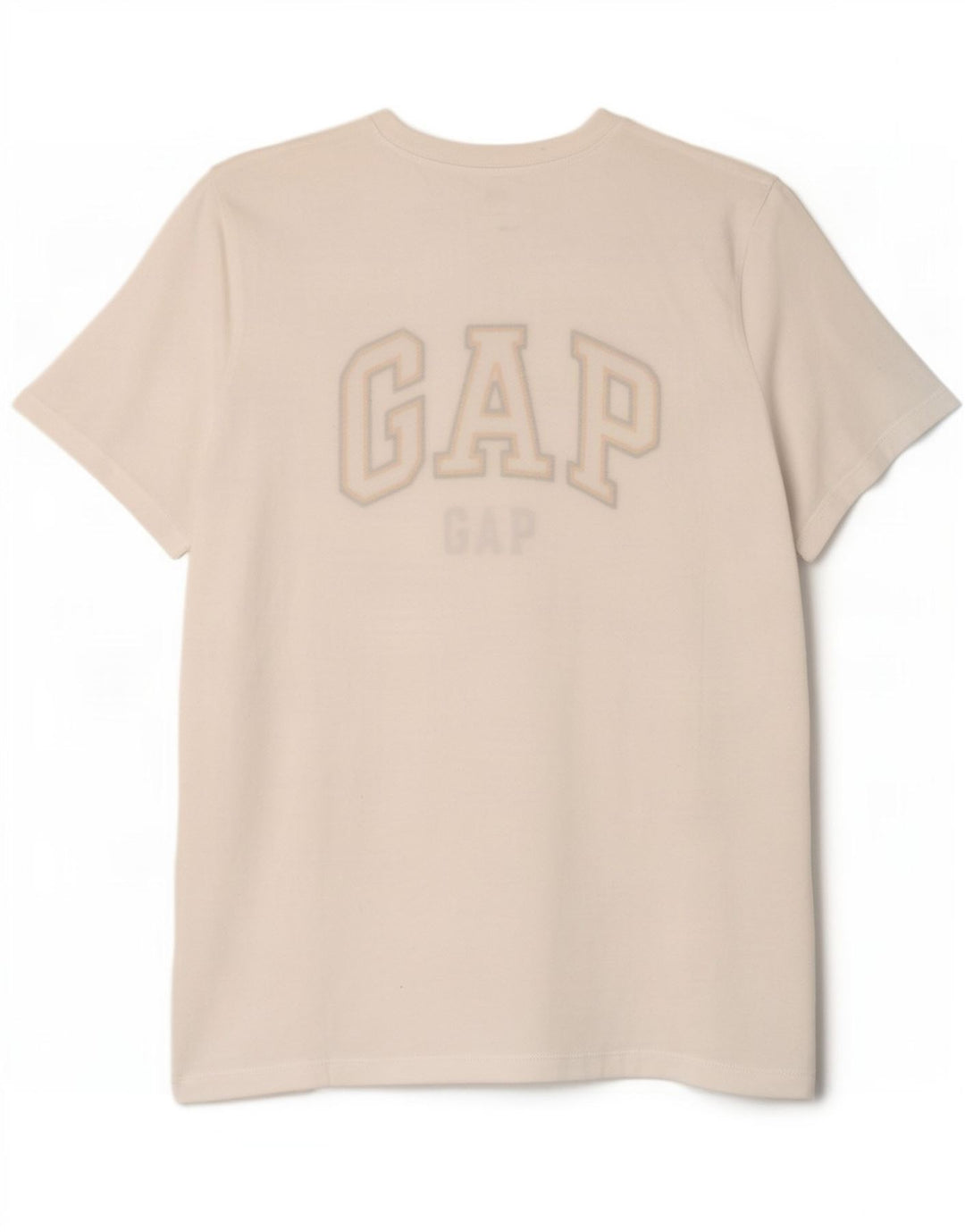 Gap Herren-T-Shirt mit klassischer Grafik, Größe L, aus weißer Baumwolle