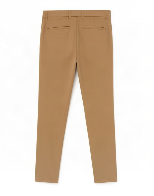 Zara Herren Skinny Chino Hose EU 42 Large W32 L29 Beige Baumwolle