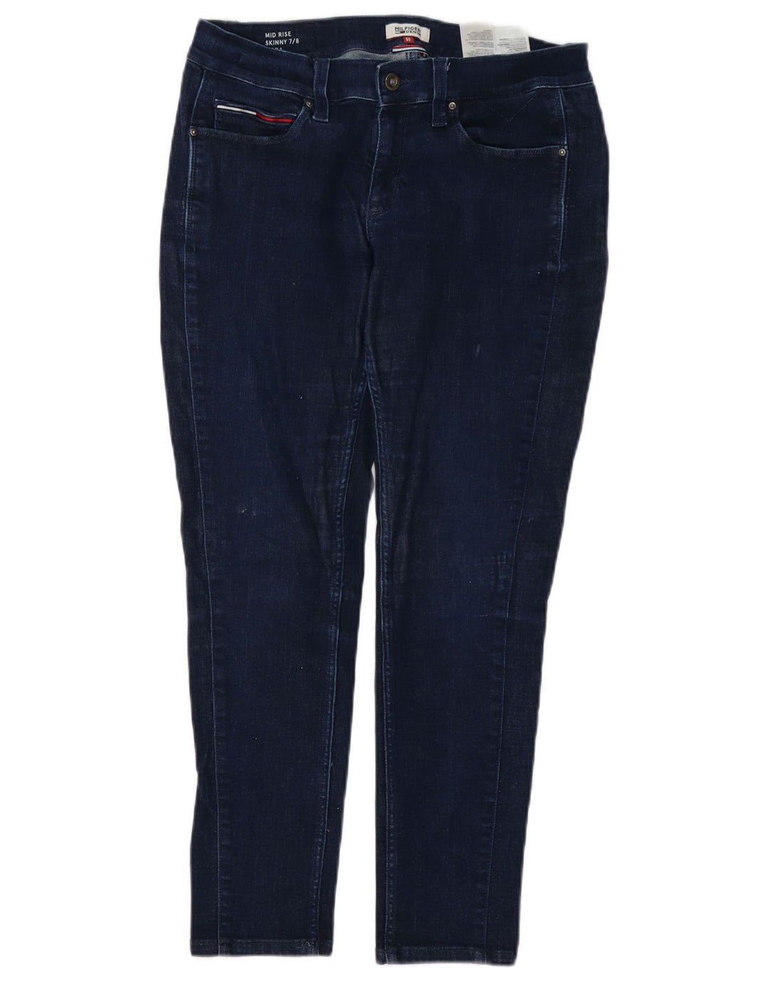 TOMMY HILFIGER Damen Skinny Jeans US 7/8 Medium W32 L27 Marineblau