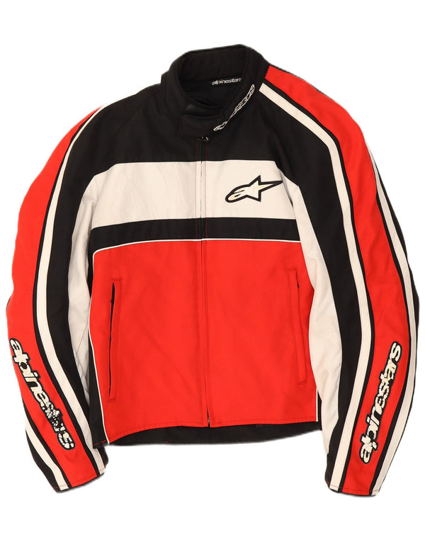 Alpinestars Herren Graphic Racer Jacke UK 42 XL Rot Colourblock Polyester