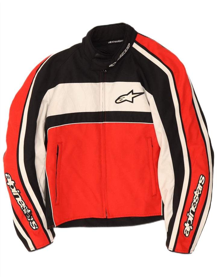 Alpinestars Herren Graphic Racer Jacke UK 42 XL Rot Colourblock Polyester