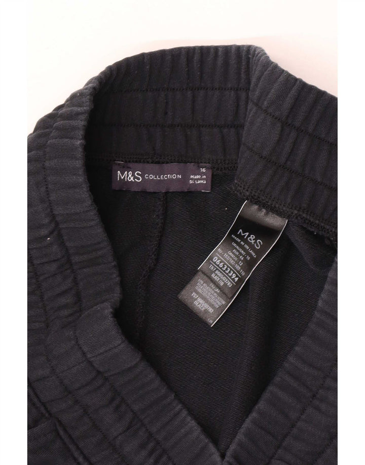 Marks & Spencer Damen Sportshorts UK 16 Large Schwarz Baumwolle