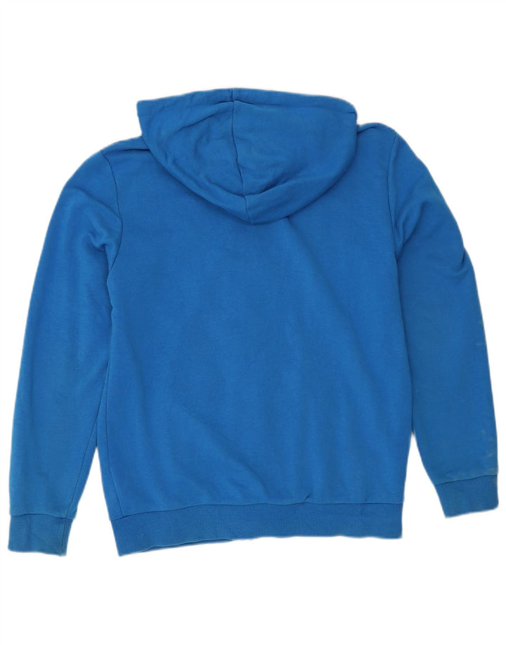 Puma Herren-Kapuzenpullover mit Reißverschluss, klein, aus blauer Baumwolle