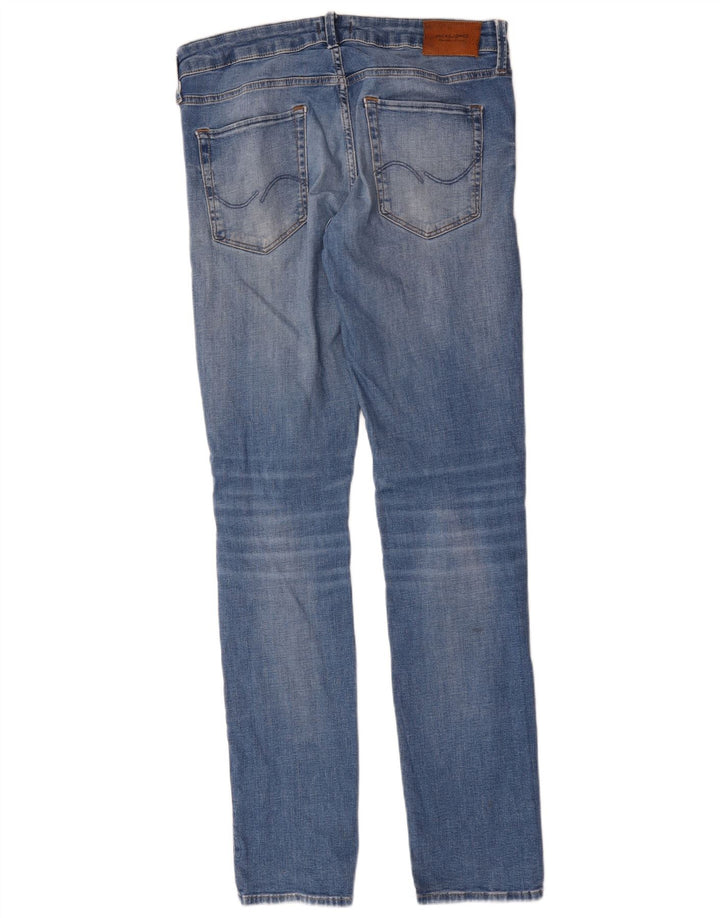 Jack & Jones Herren GLENN Slim Jeans W32 L34 Blaue Baumwolle