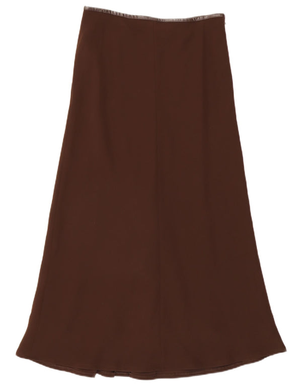 Luisa Spagnoli Damen Maxirock IT 44 Medium W30 Braunes Polyester