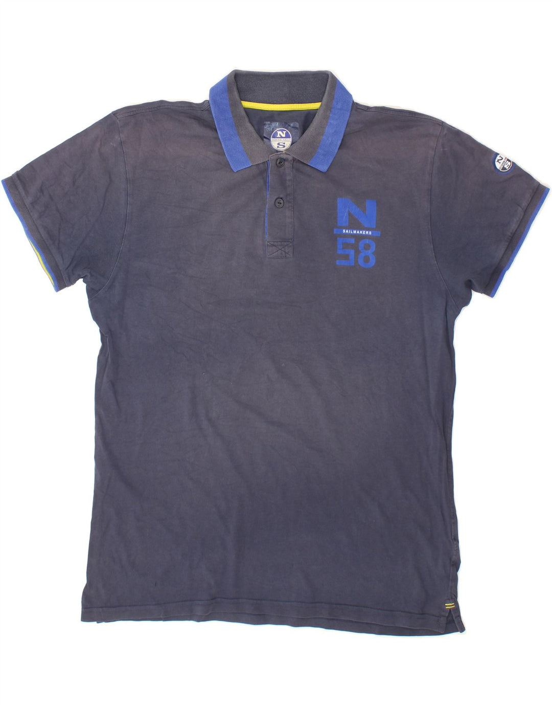 NORTH SAILS Herren Sailmakers Poloshirt 2XL Marineblau Baumwolle