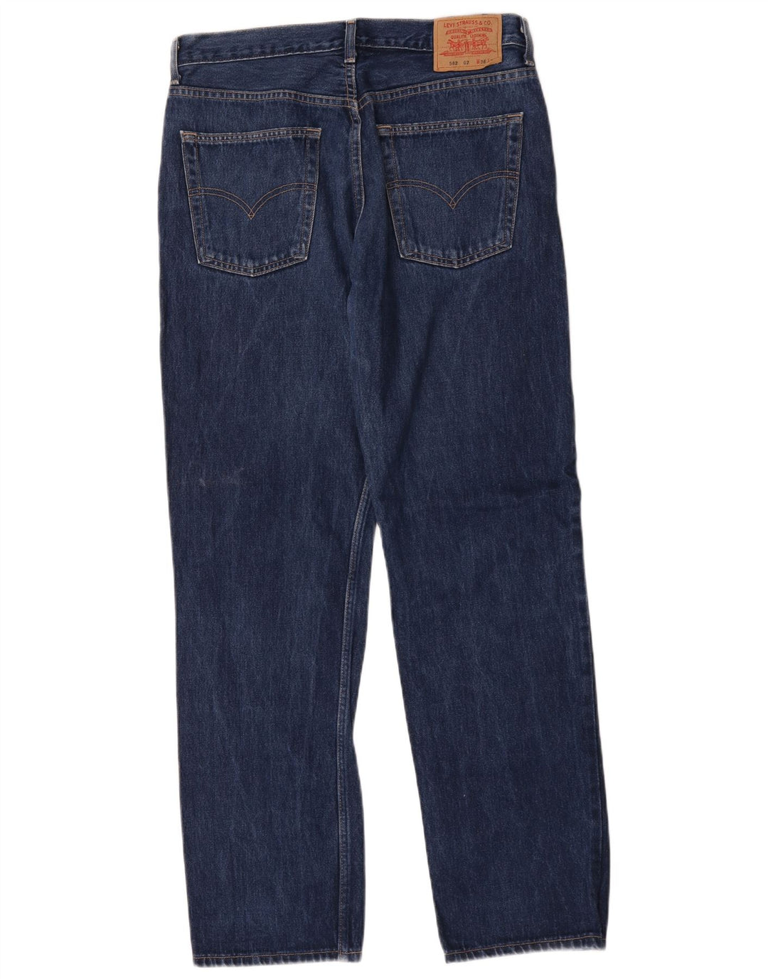Levi's Herren 582 Straight Jeans W36 L34 Marineblaue Baumwolle