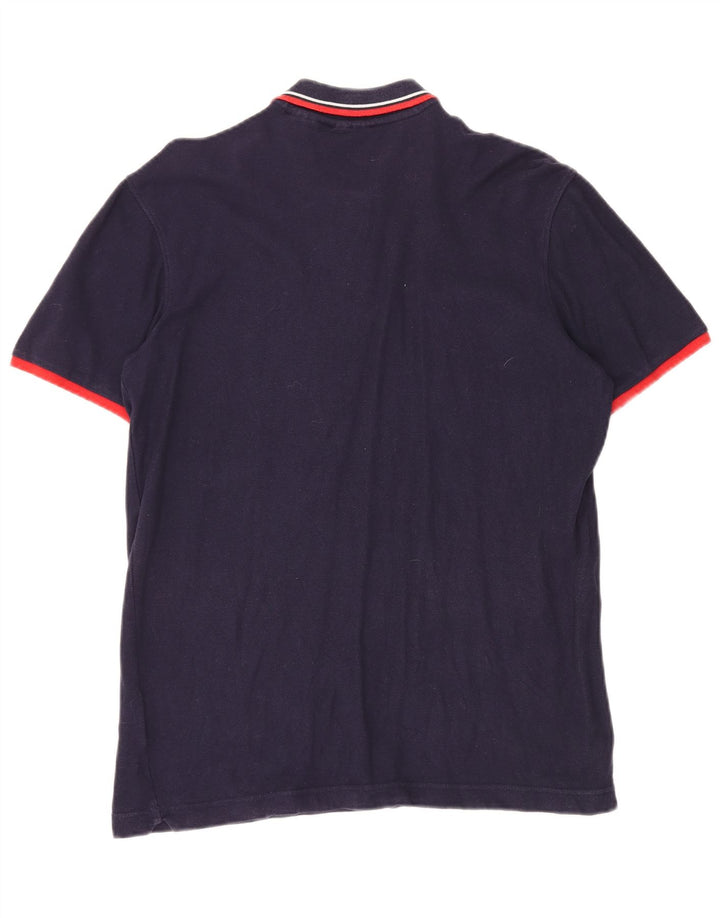 FILA Herren-Poloshirt aus mittlerer marineblauer Baumwolle