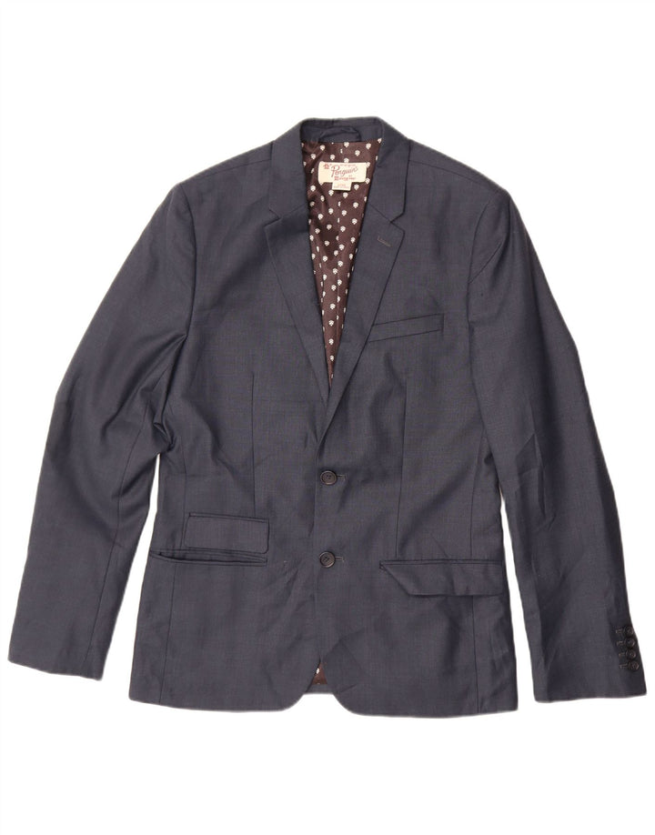 Penguin Herren-Blazer mit 2 Knöpfen, Gr. 36, Größe S, Marineblau, Polyester