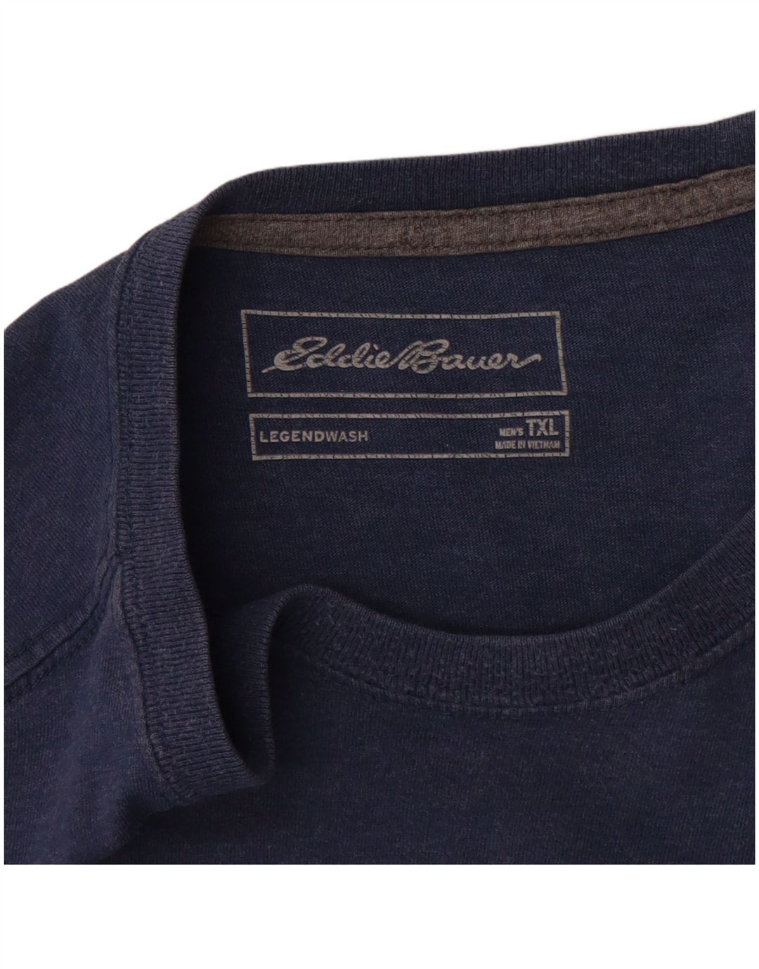 Eddie Bauer Mens Tall T-Shirt Top XL Marineblau Baumwolle